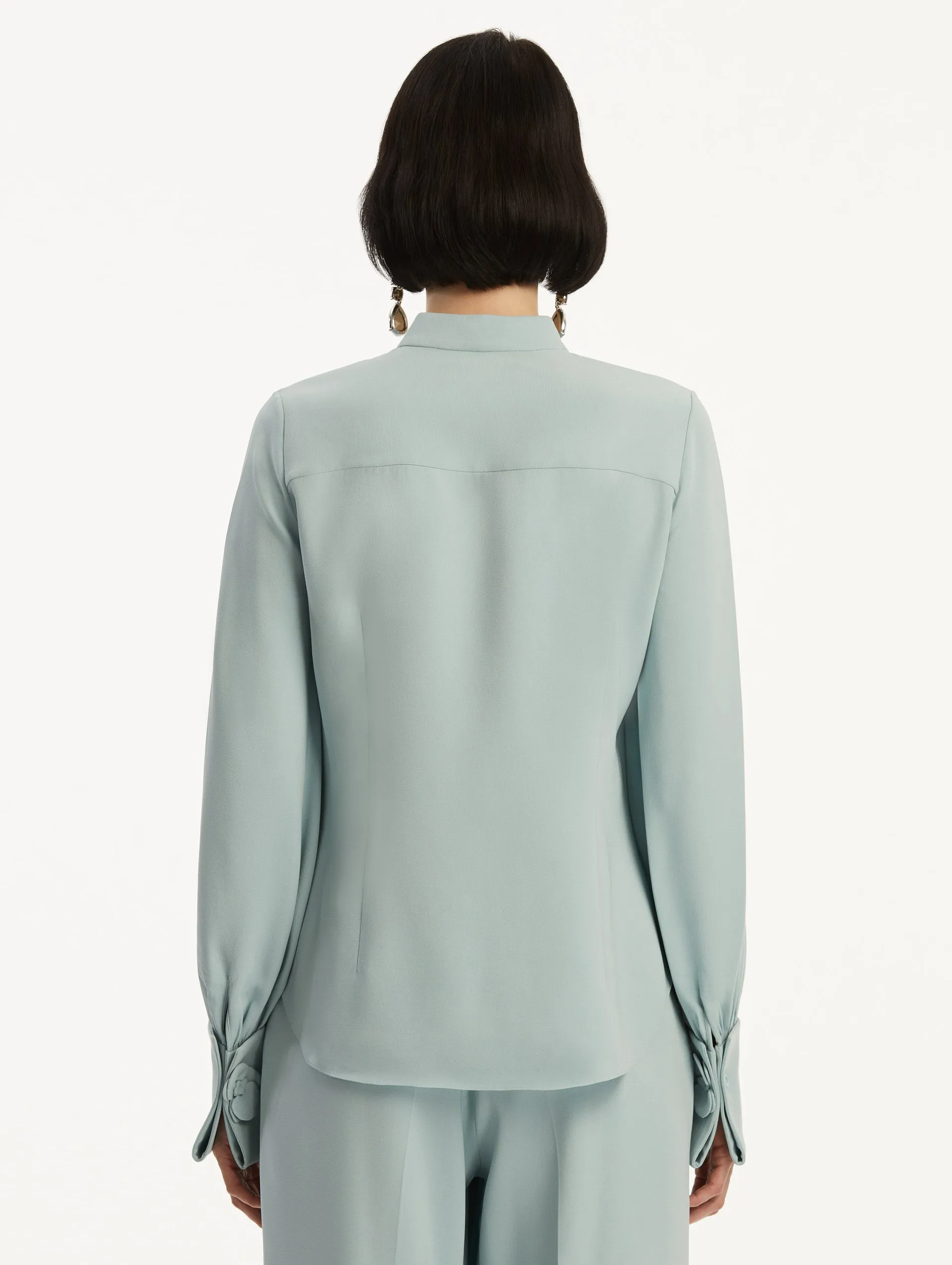Orchid Silk Georgette Blouse
