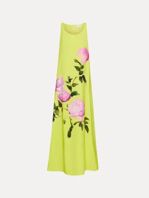 Painted Roses Sleeveless Gown