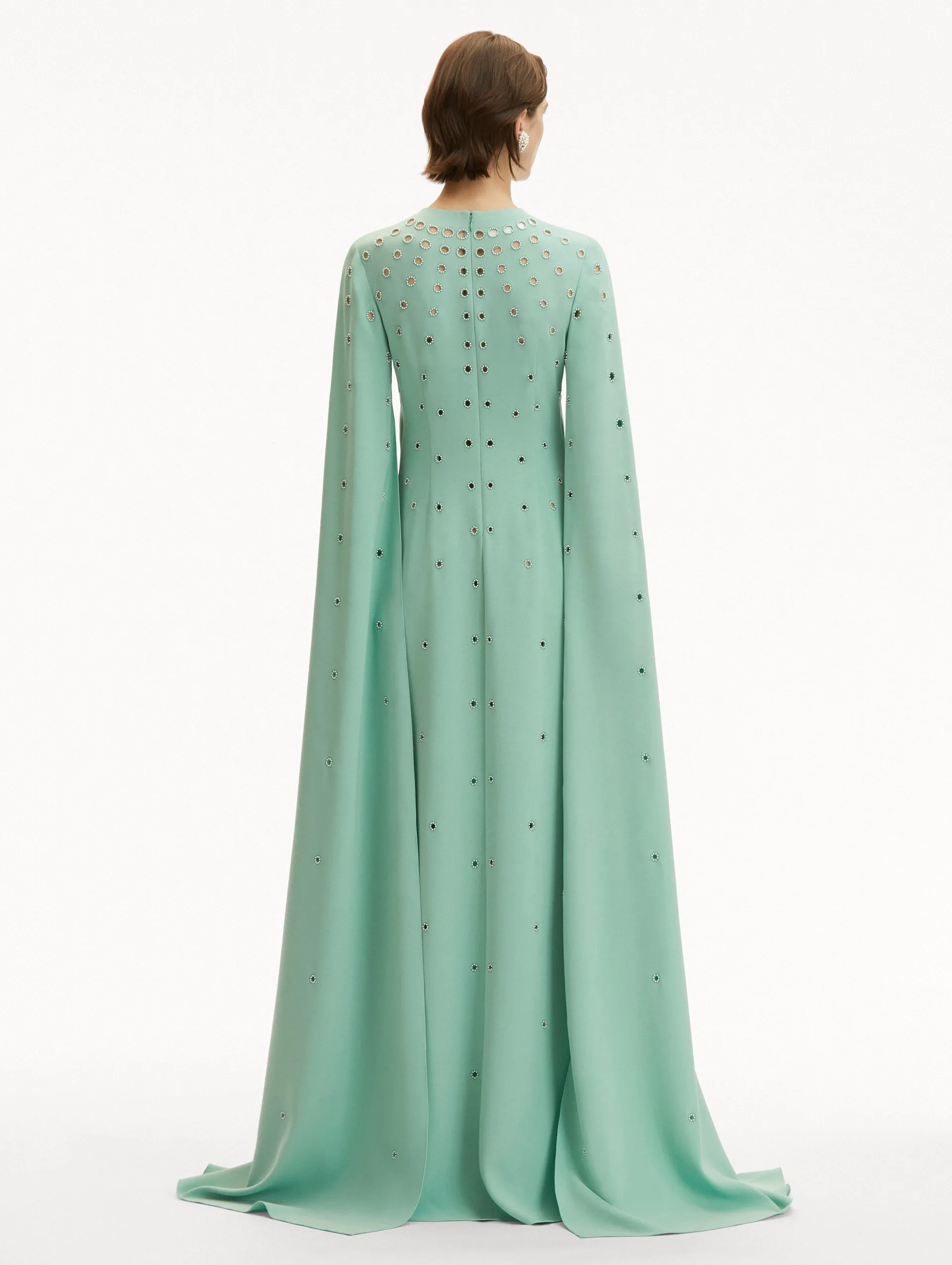 Pearl Eyelet Embroidered Caftan