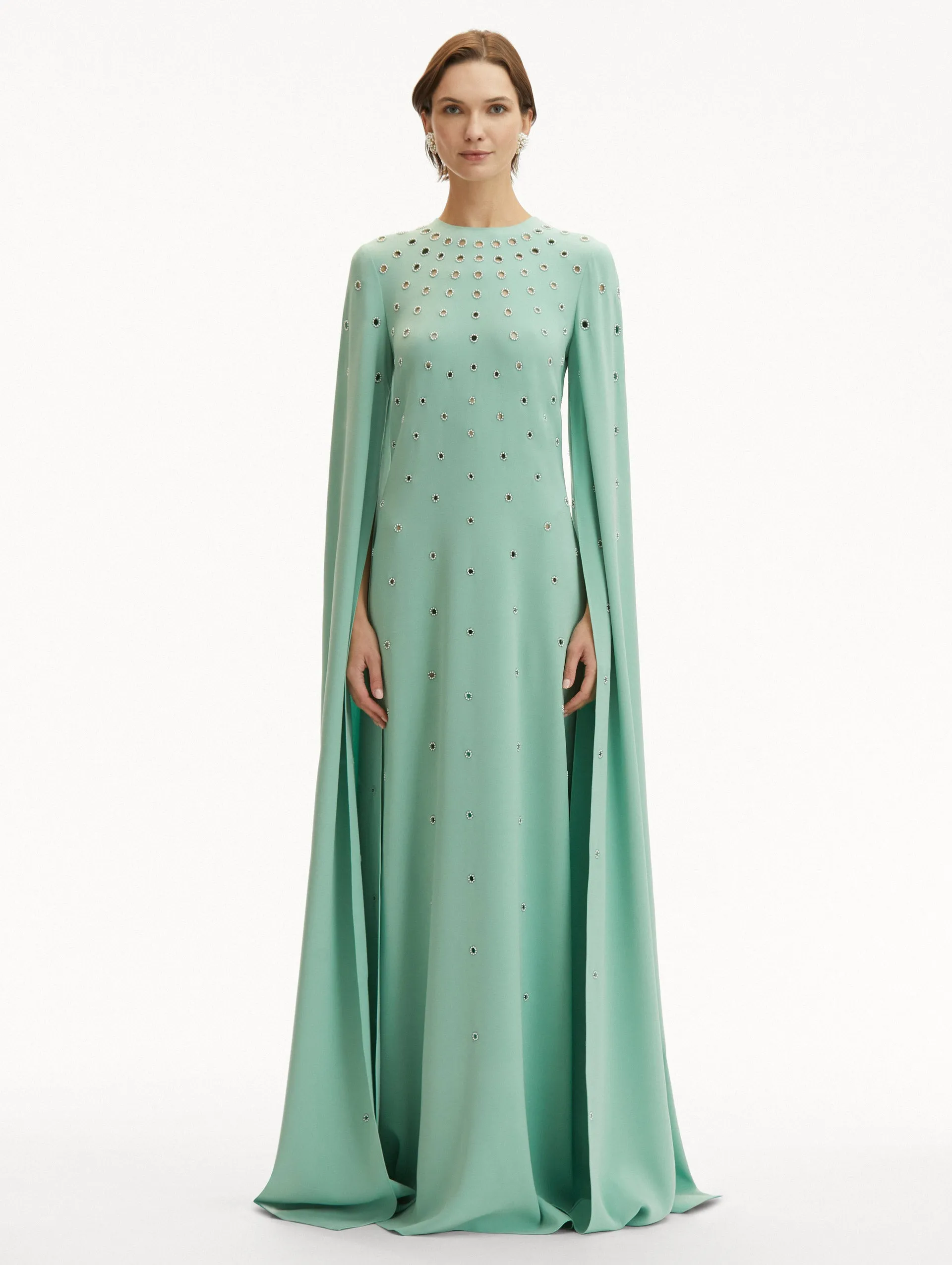 Pearl Eyelet Embroidered Caftan