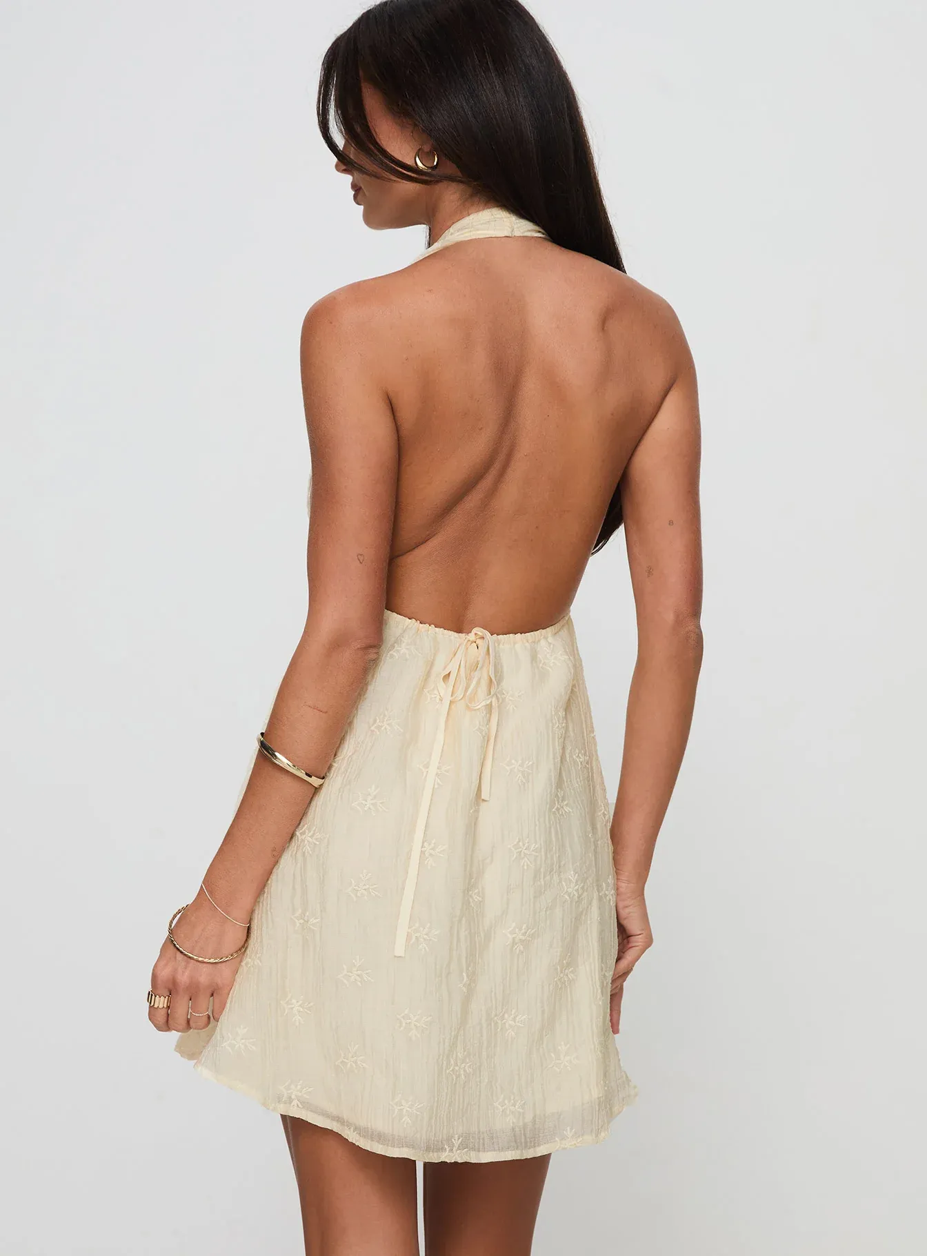 Plus One Mini Dress Beige