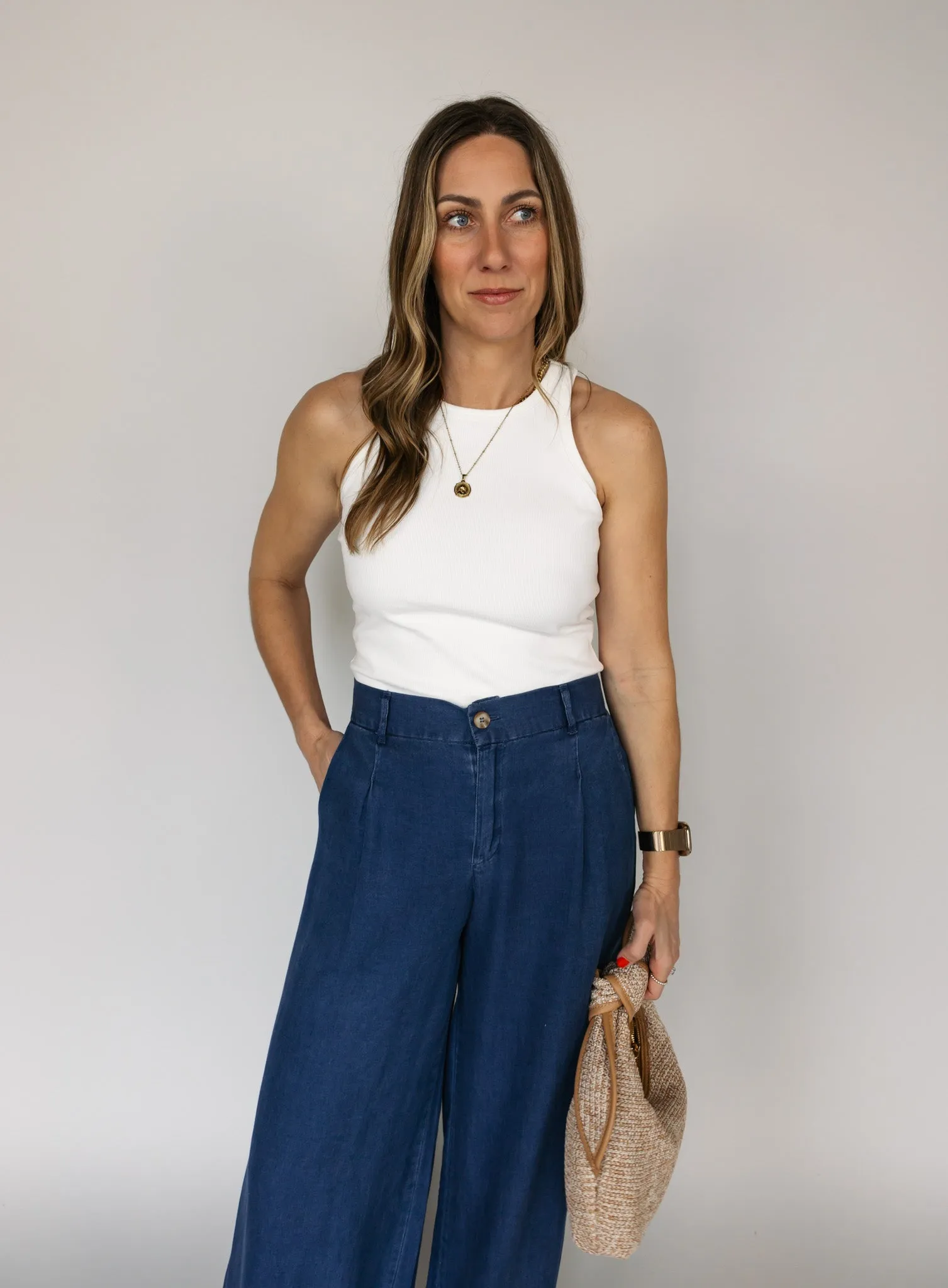 Raelyn Rib Tank - Ivory