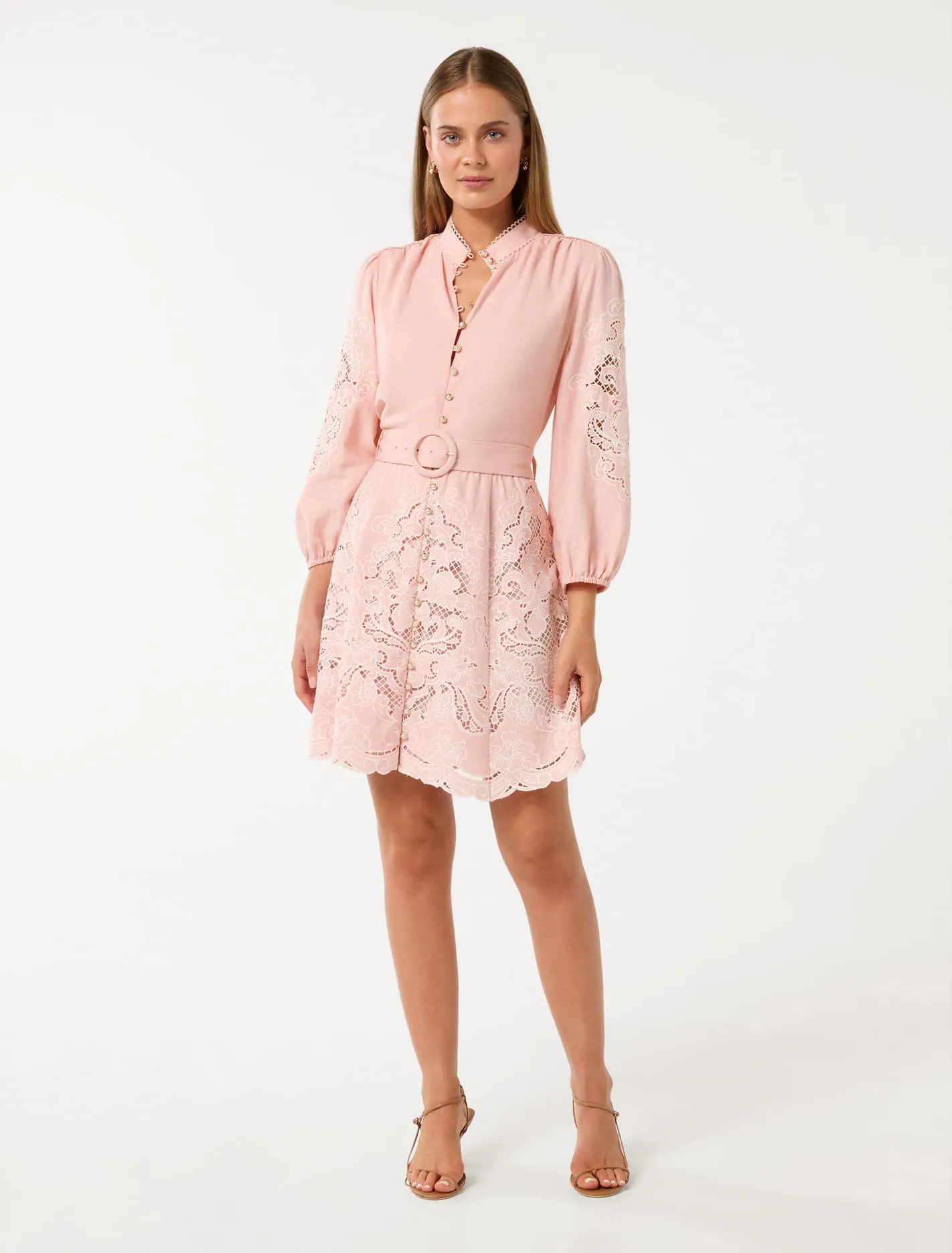 Rhi Embroidered Mini Dress