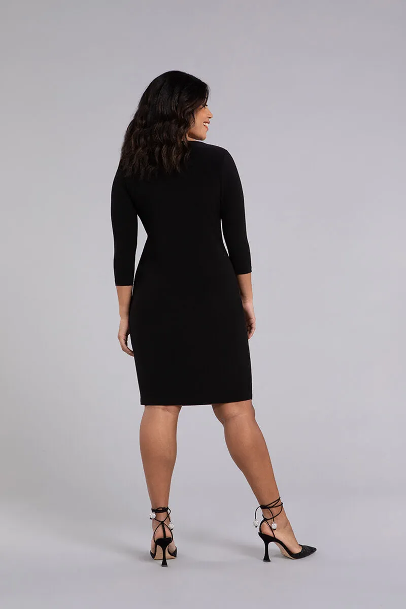 Side Twist Dress | Black