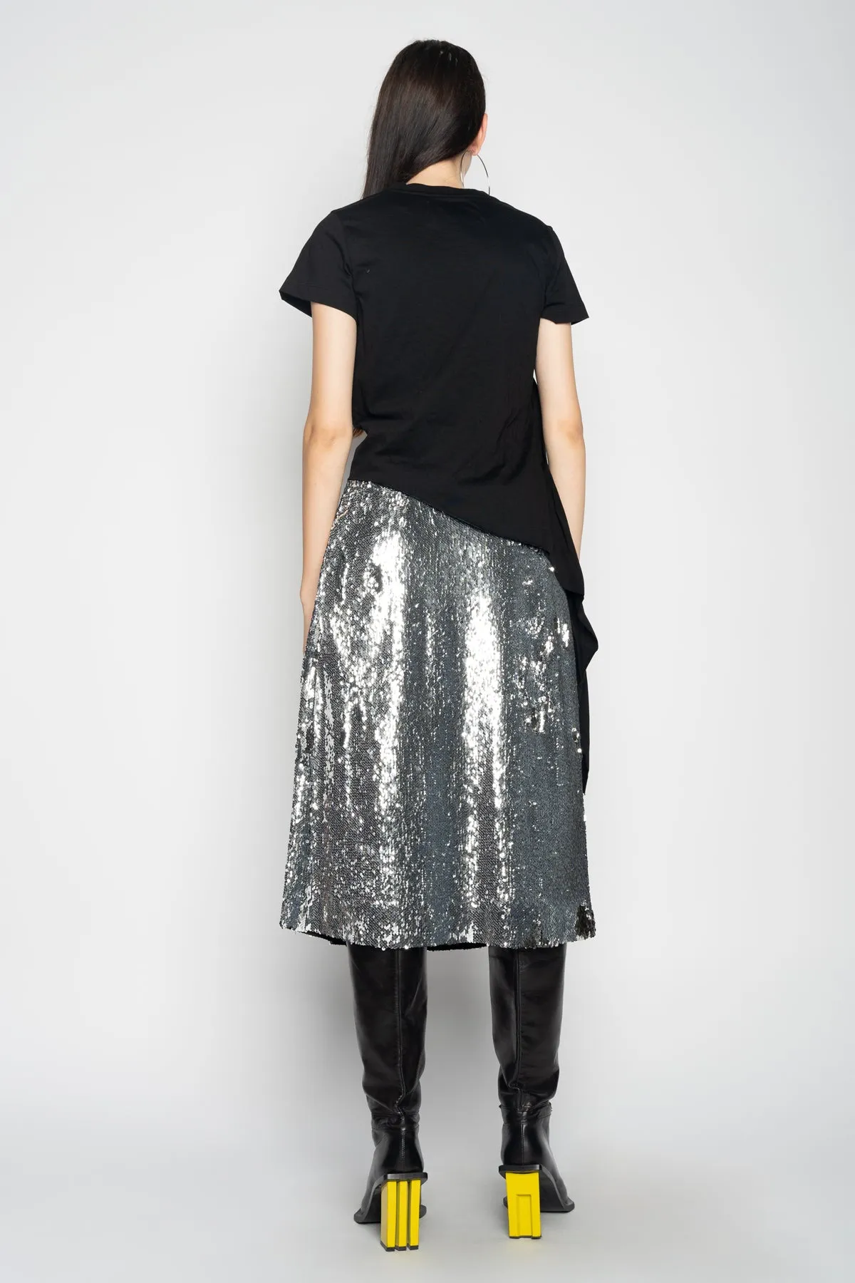 SILVER CLASSIC SLIP SKIRT