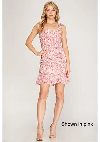 Spring Buds Dress in Yellow