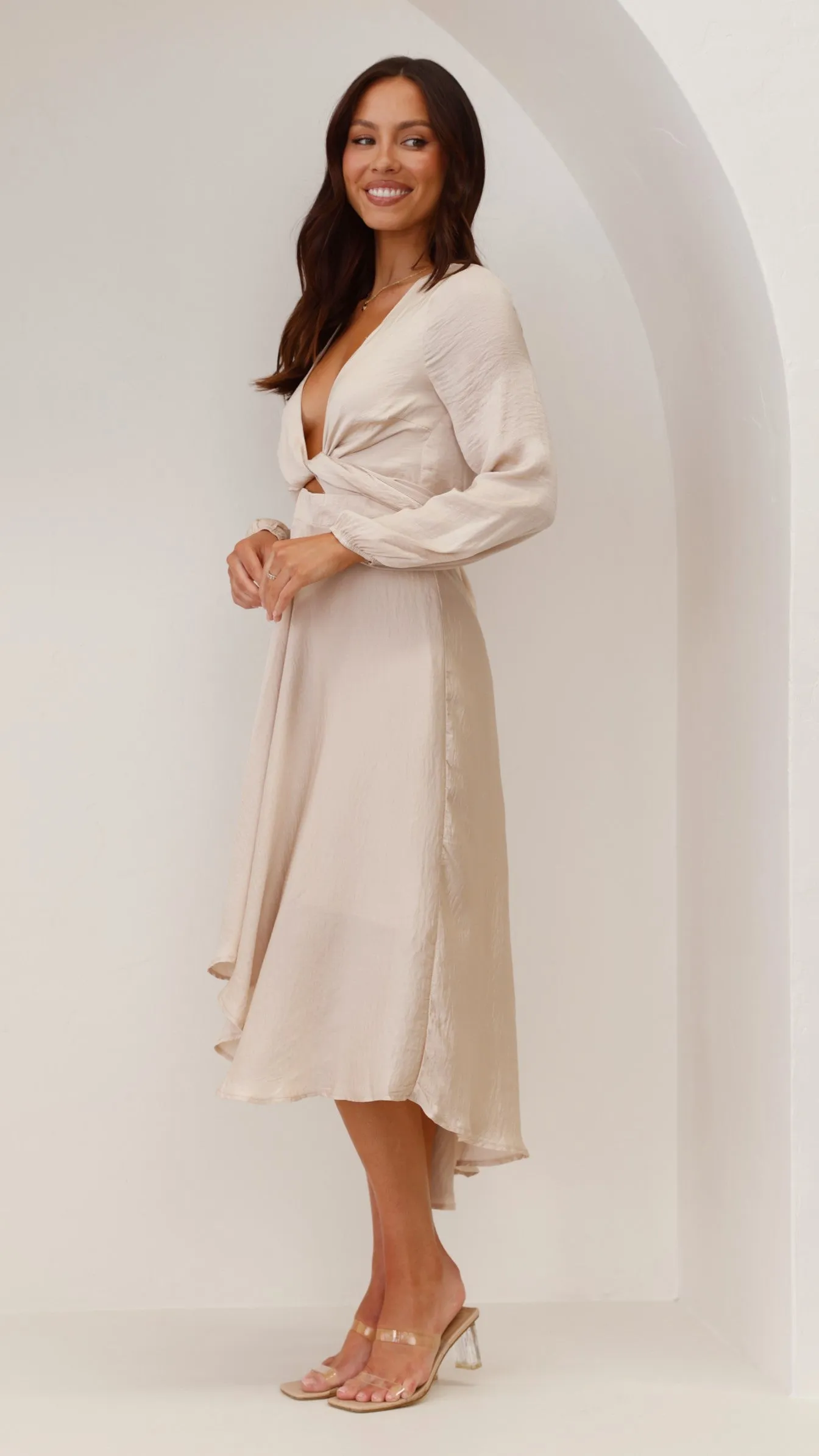 Starry Nights Dress - Champagne