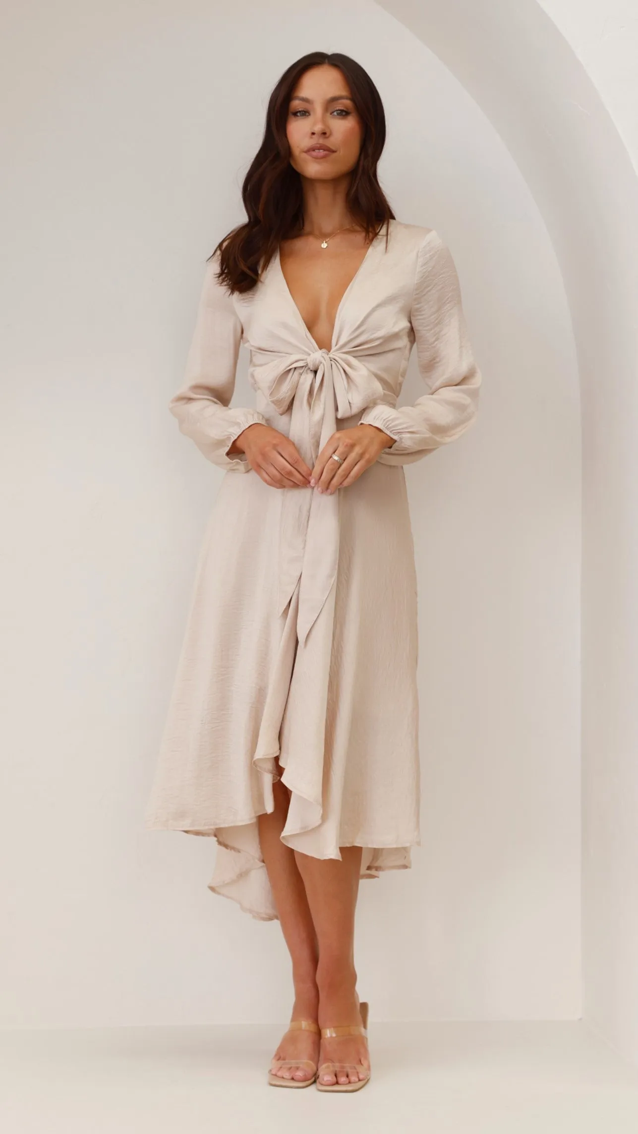 Starry Nights Dress - Champagne
