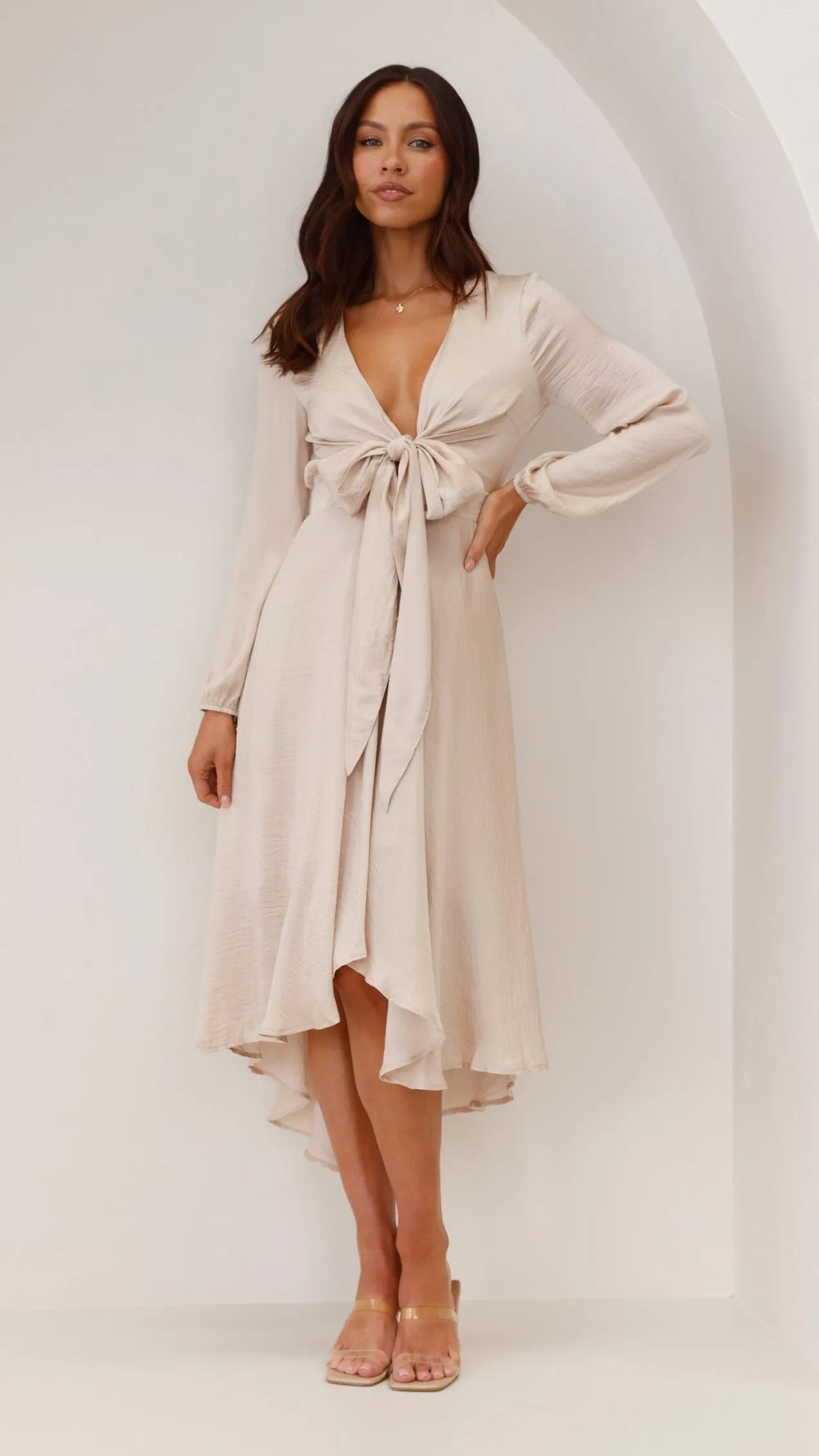 Starry Nights Dress - Champagne