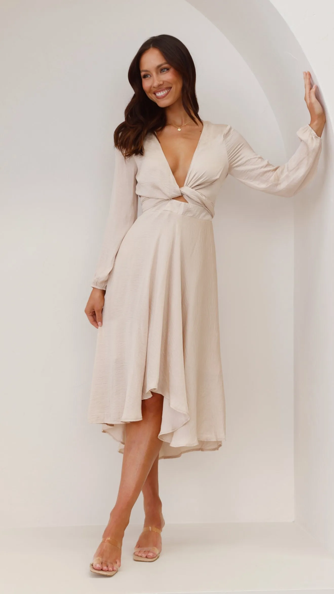 Starry Nights Dress - Champagne