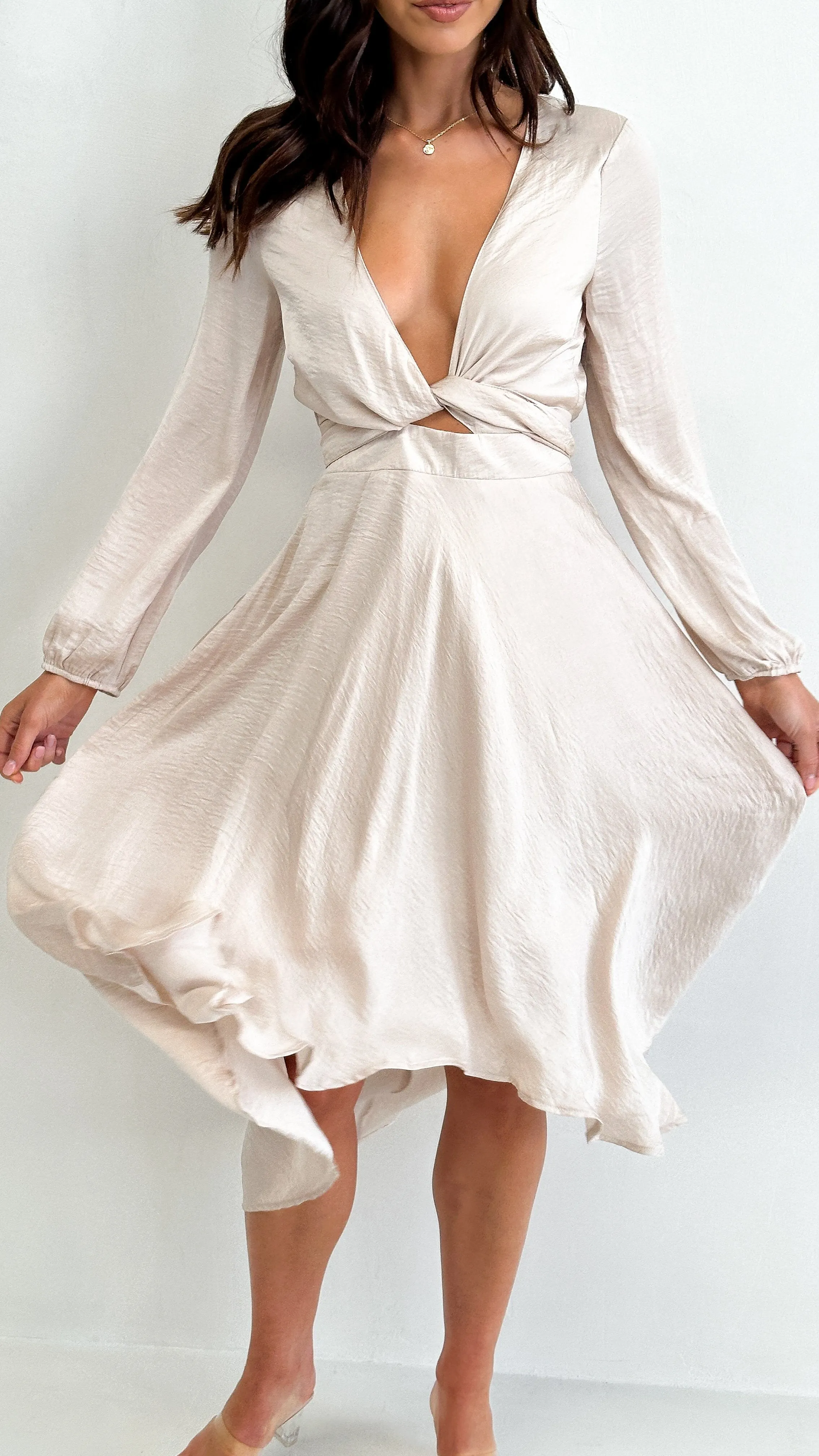 Starry Nights Dress - Champagne