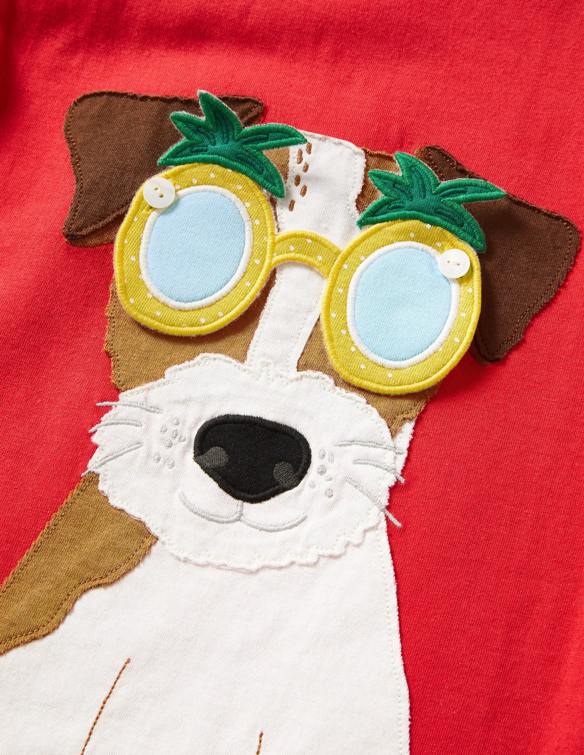 Stick-On Appliqué T-shirt-Strawberry Tart Red Sprout