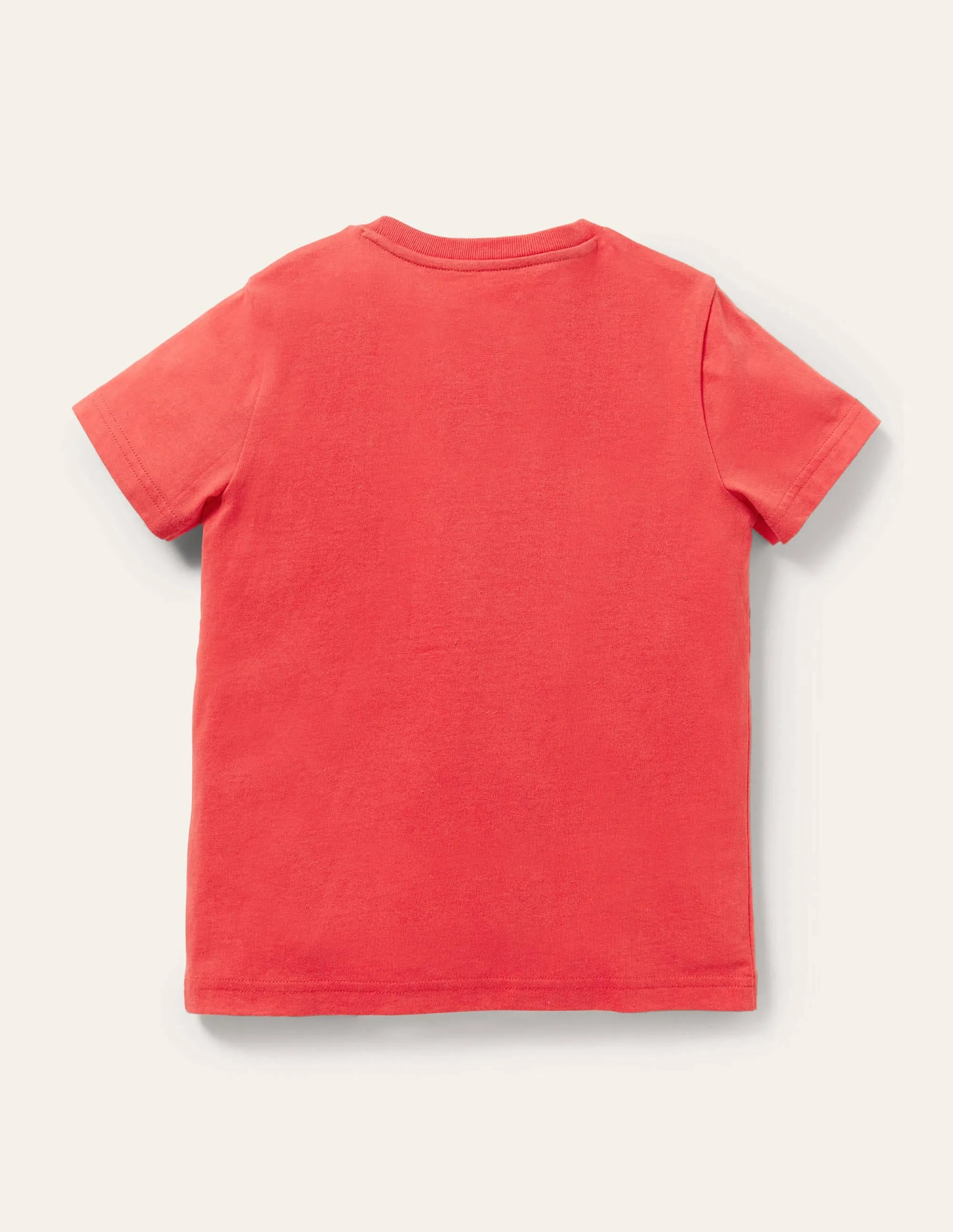 Stick-On Appliqué T-shirt-Strawberry Tart Red Sprout