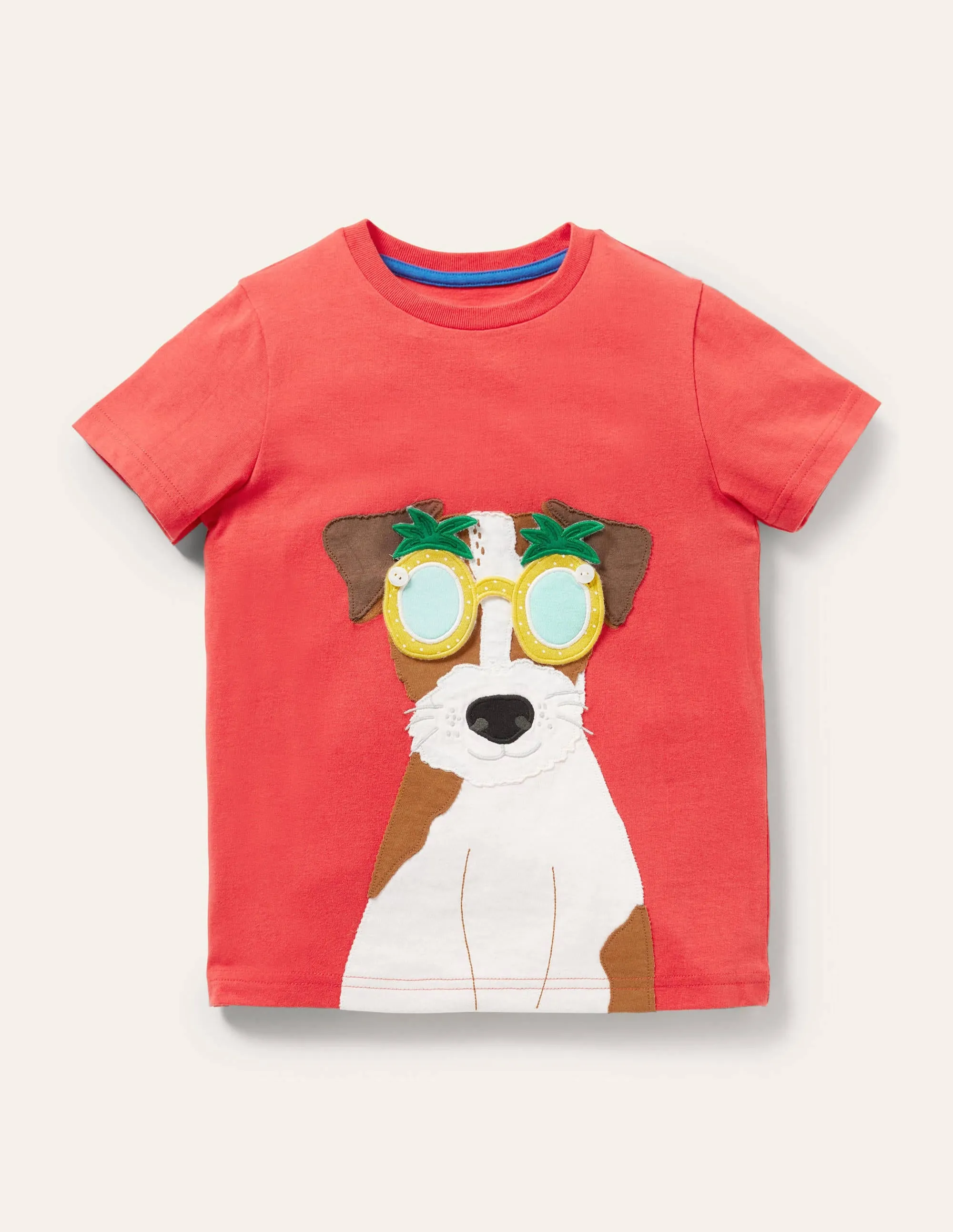 Stick-On Appliqué T-shirt-Strawberry Tart Red Sprout
