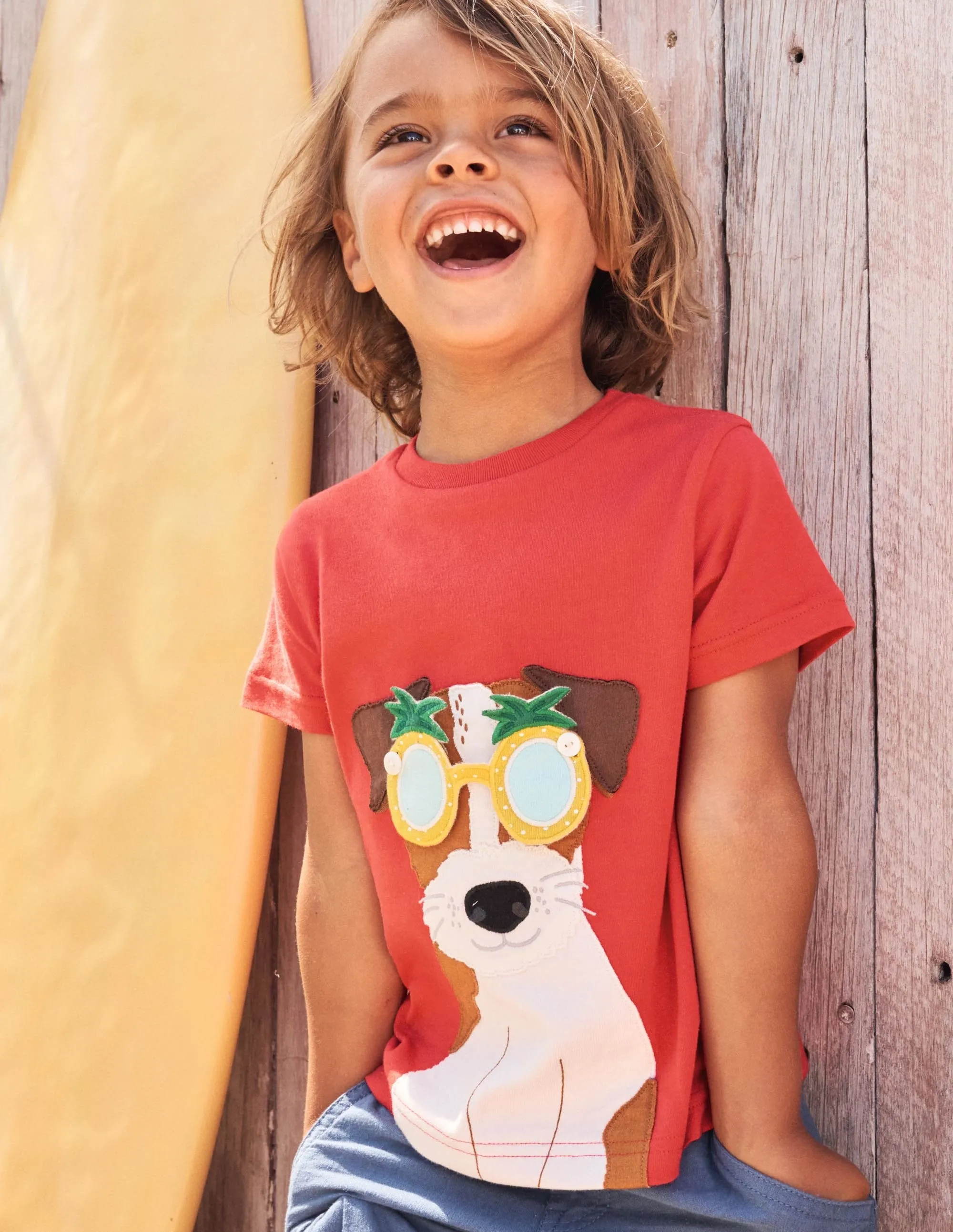 Stick-On Appliqué T-shirt-Strawberry Tart Red Sprout