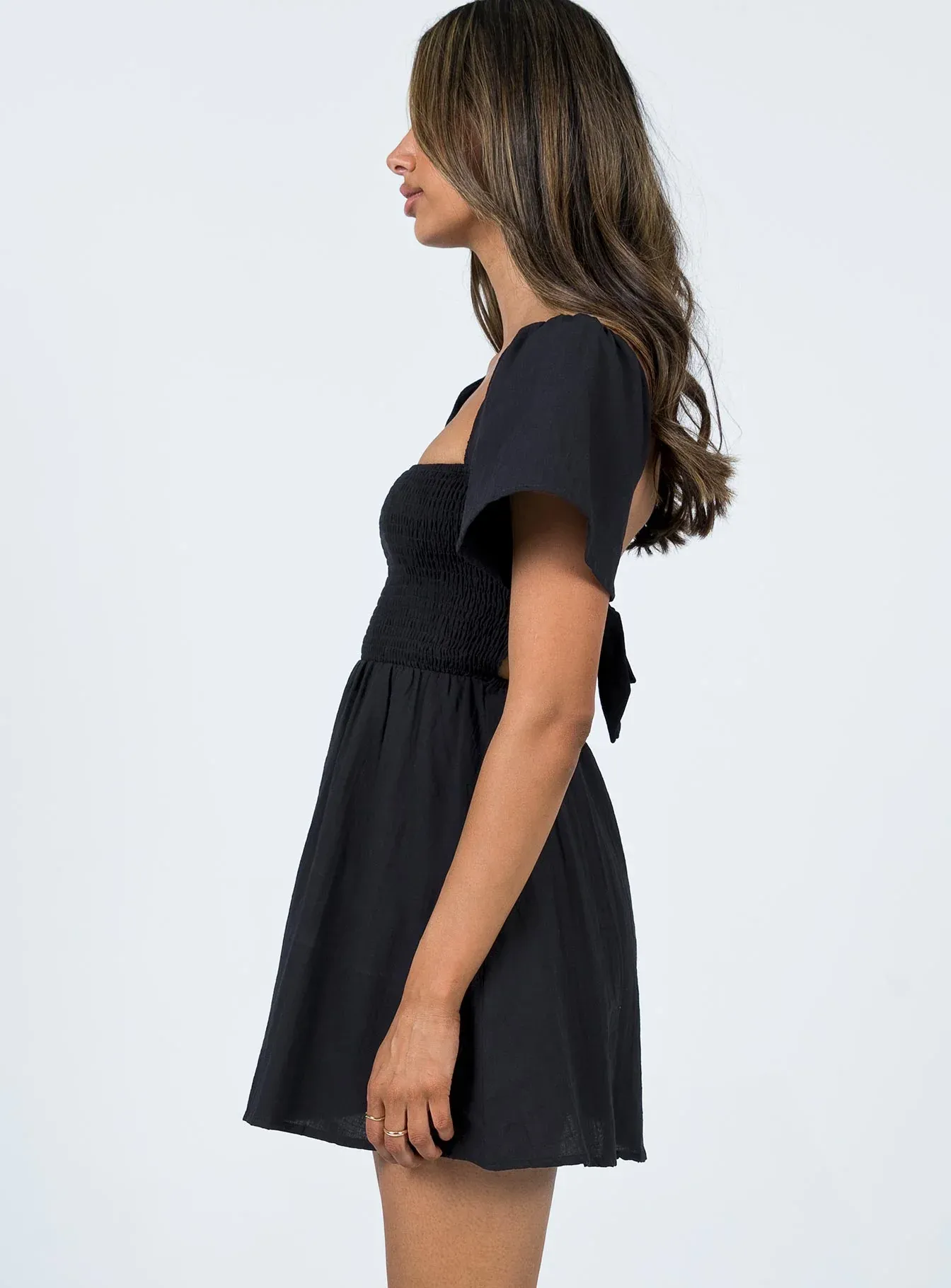 Summer Nights Mini Dress Black Petite