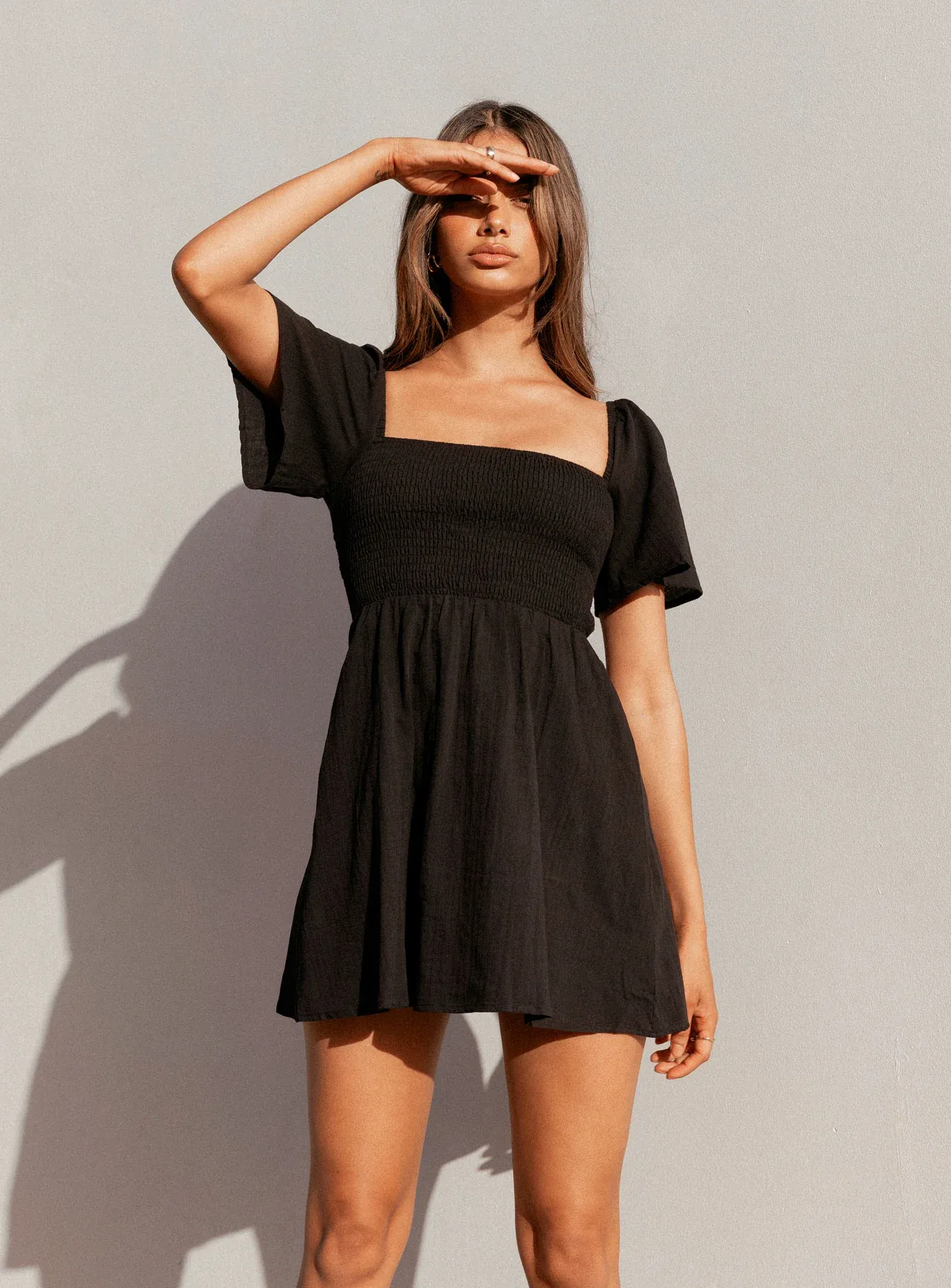 Summer Nights Mini Dress Black Petite