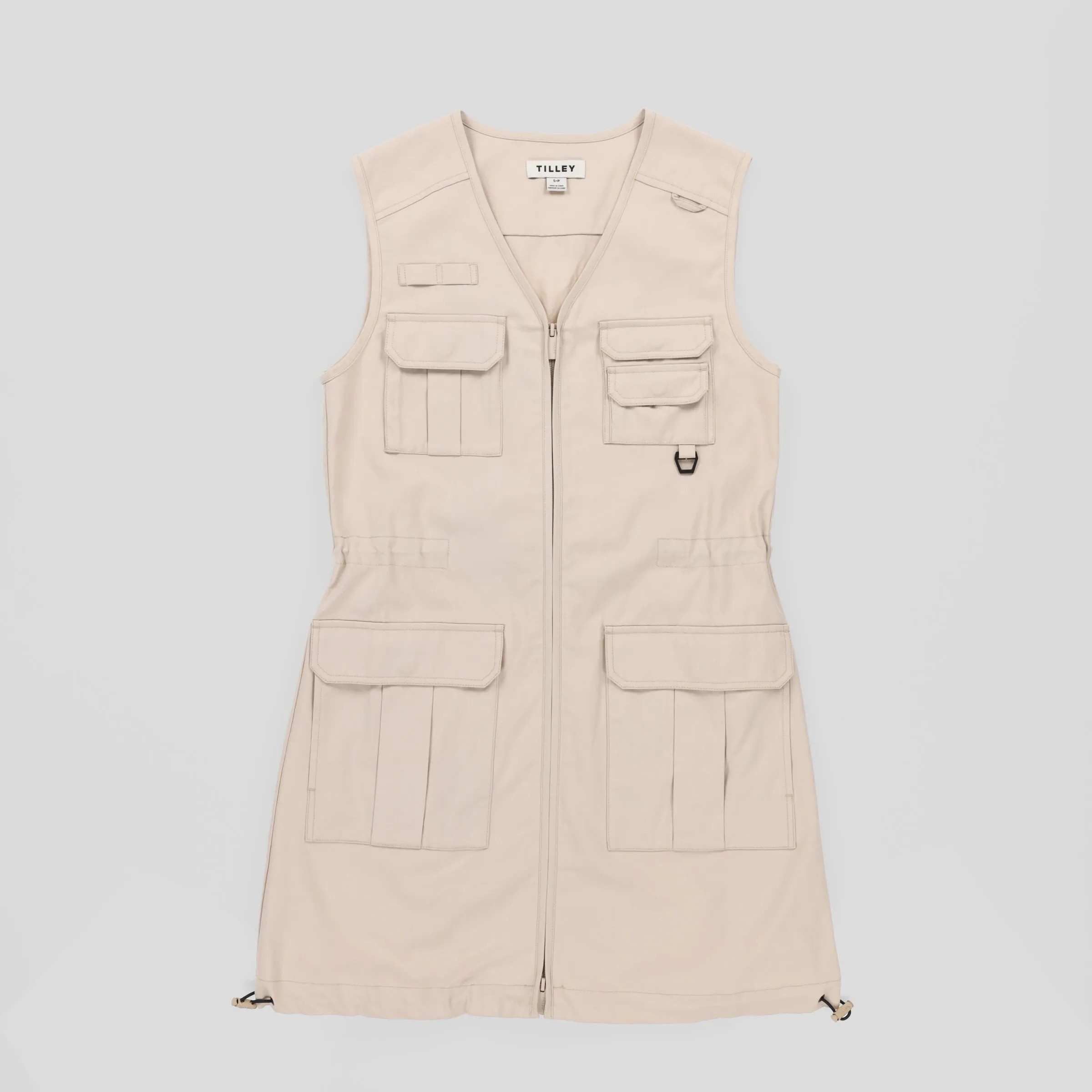 Tencel Cotton Safari Vest Dress