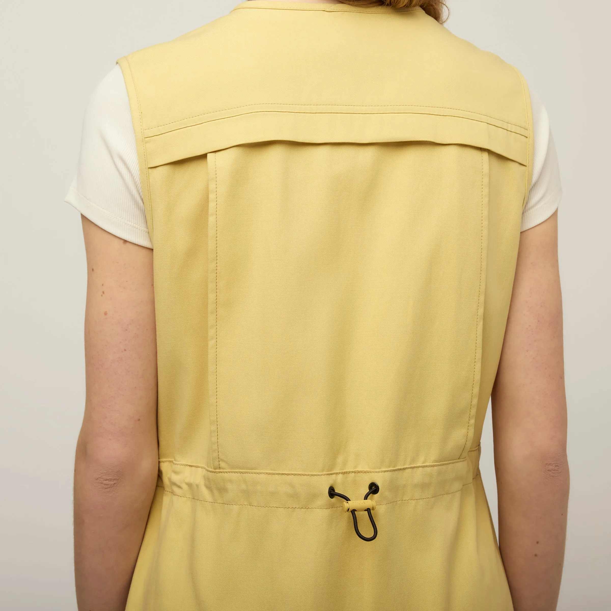 Tencel Cotton Safari Vest Dress