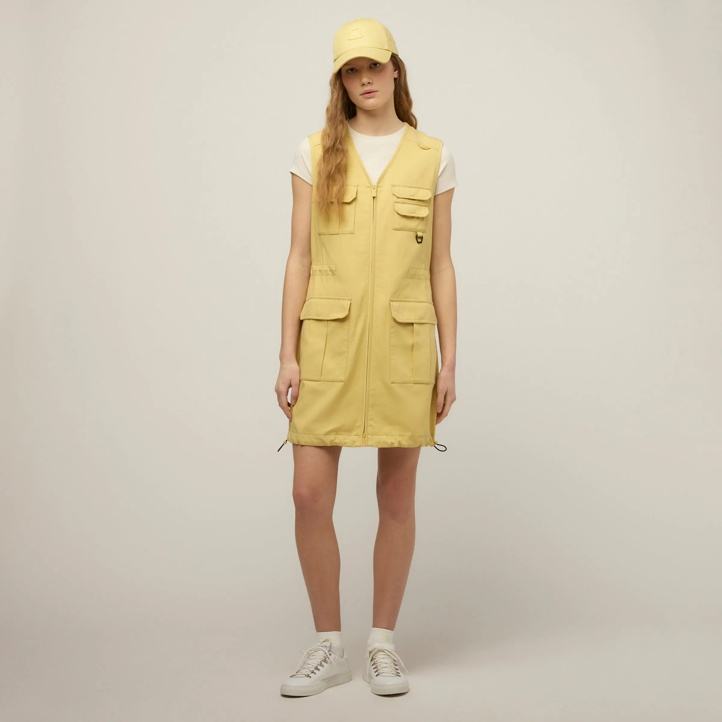 Tencel Cotton Safari Vest Dress