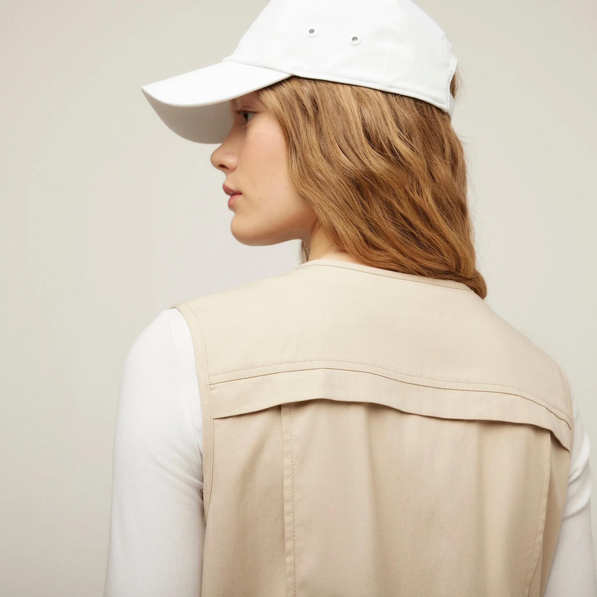 Tencel Cotton Safari Vest Dress