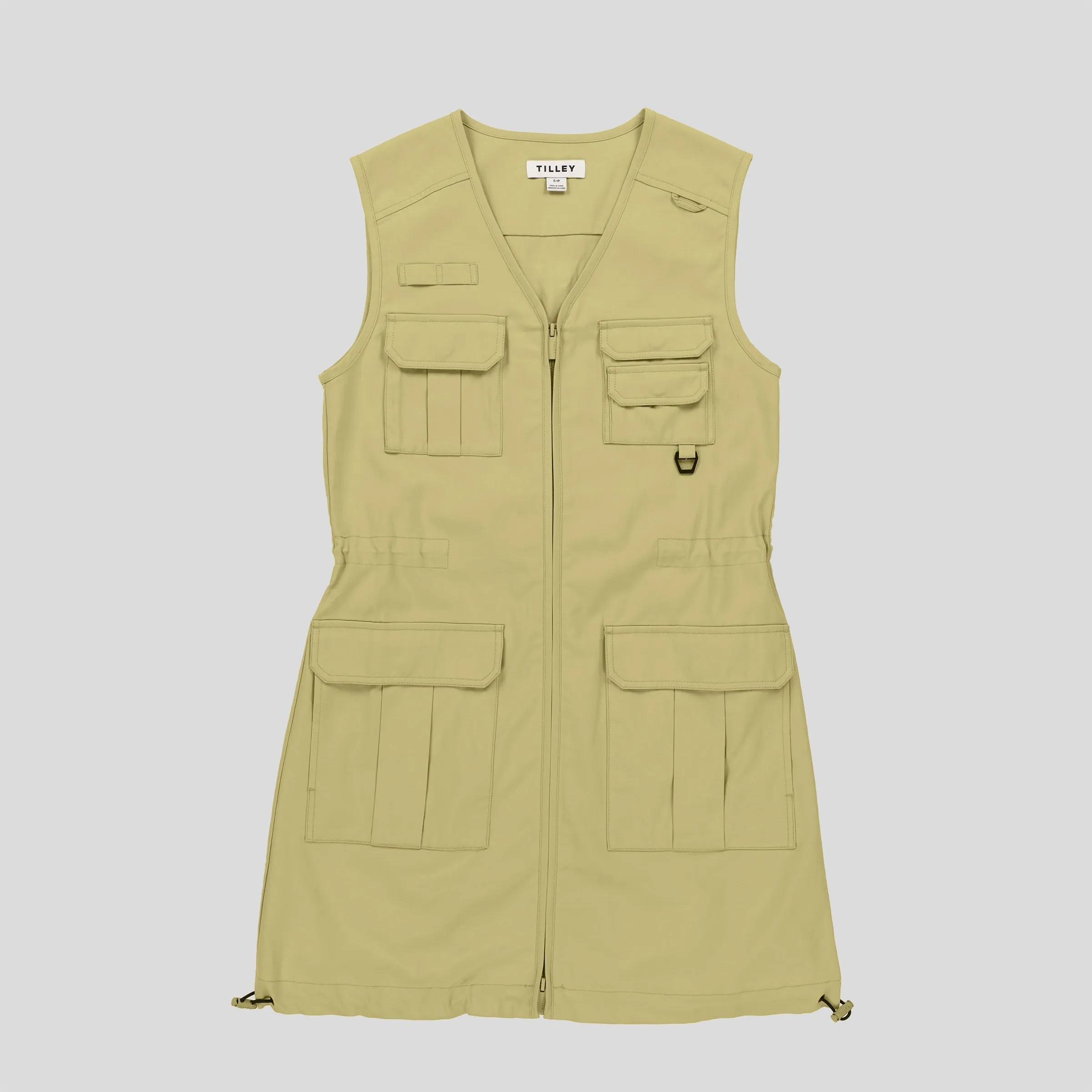 Tencel Cotton Safari Vest Dress