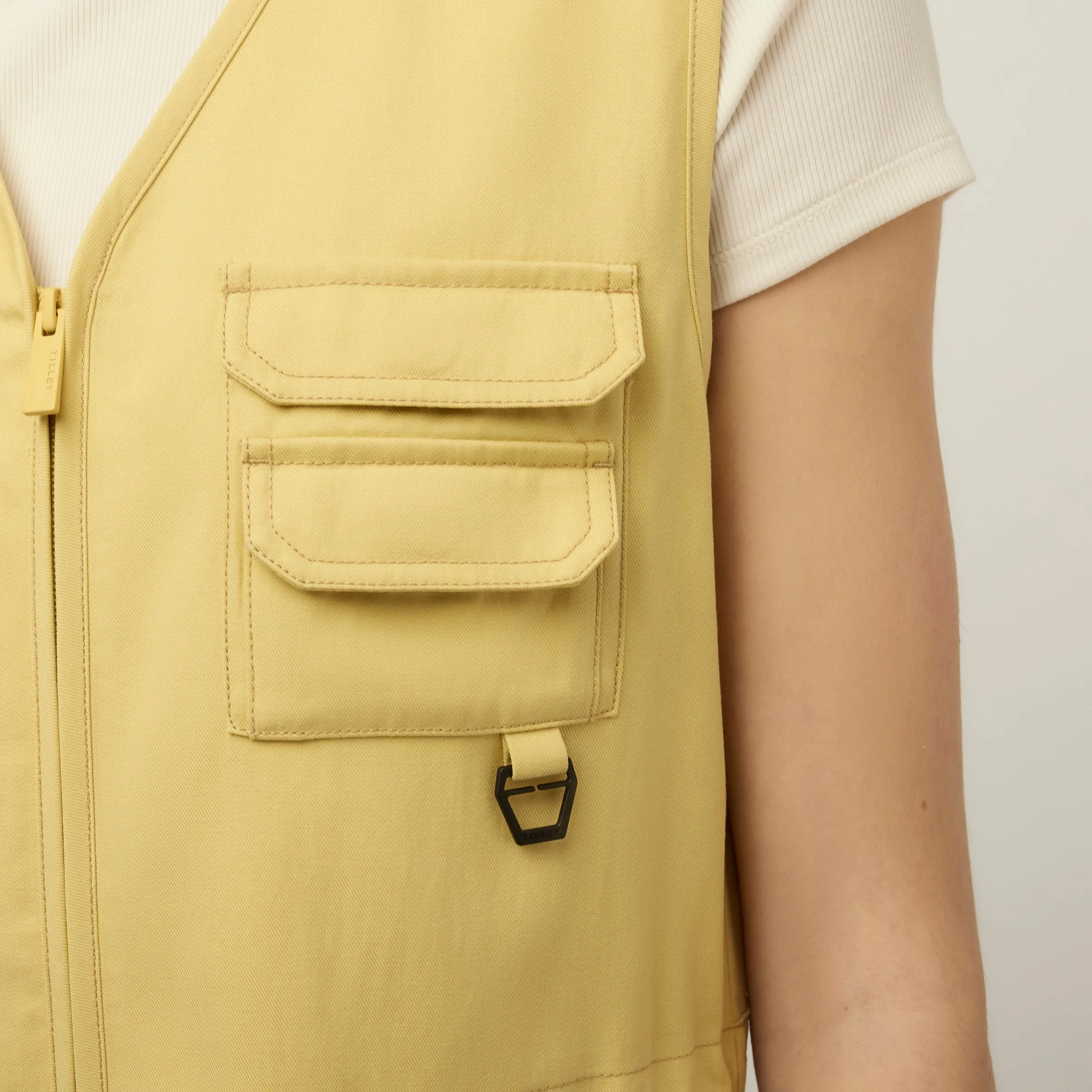 Tencel Cotton Safari Vest Dress