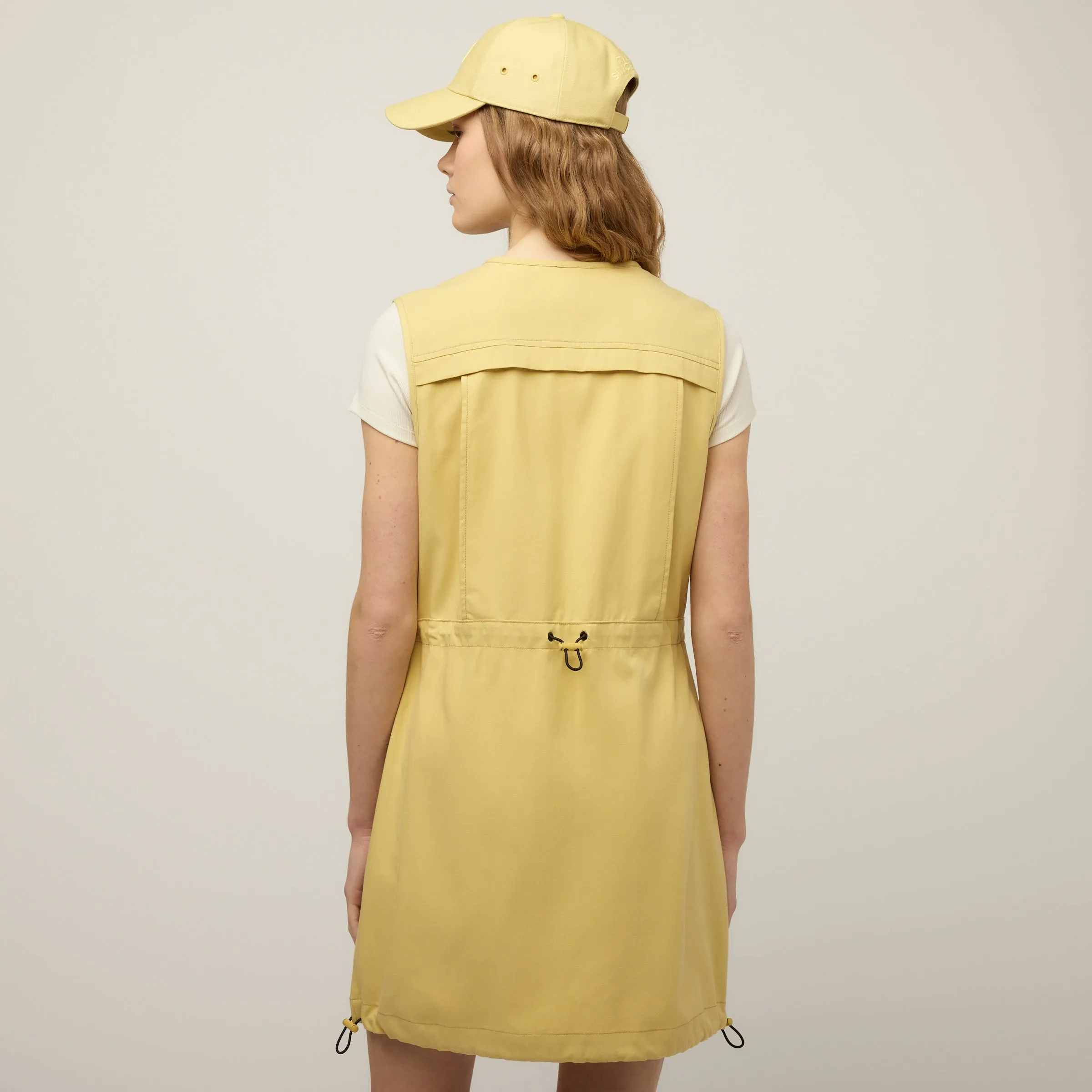 Tencel Cotton Safari Vest Dress