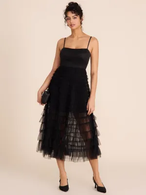 Tiered Ruffle Midi Dress