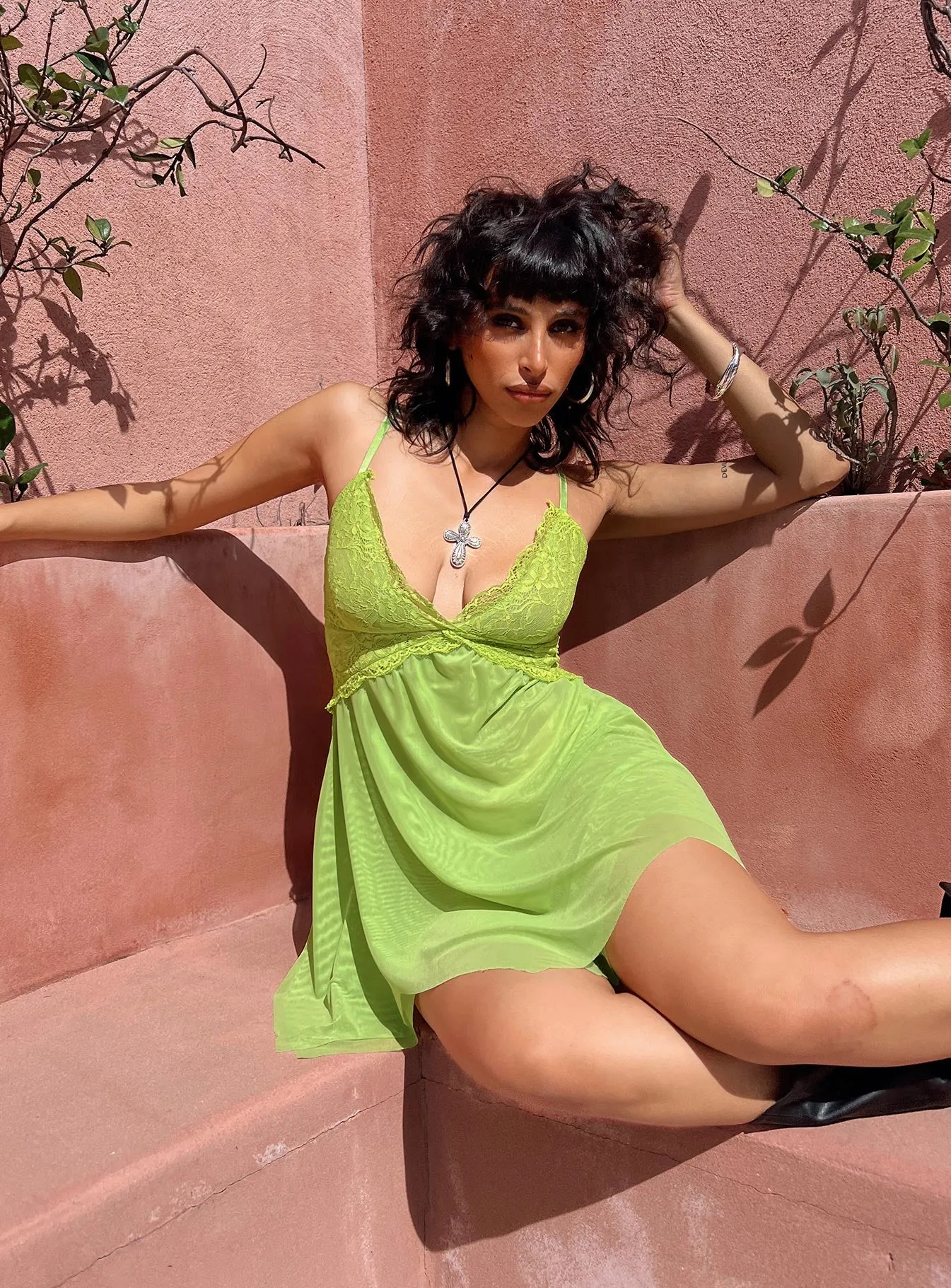 Tinker Mini Dress Green