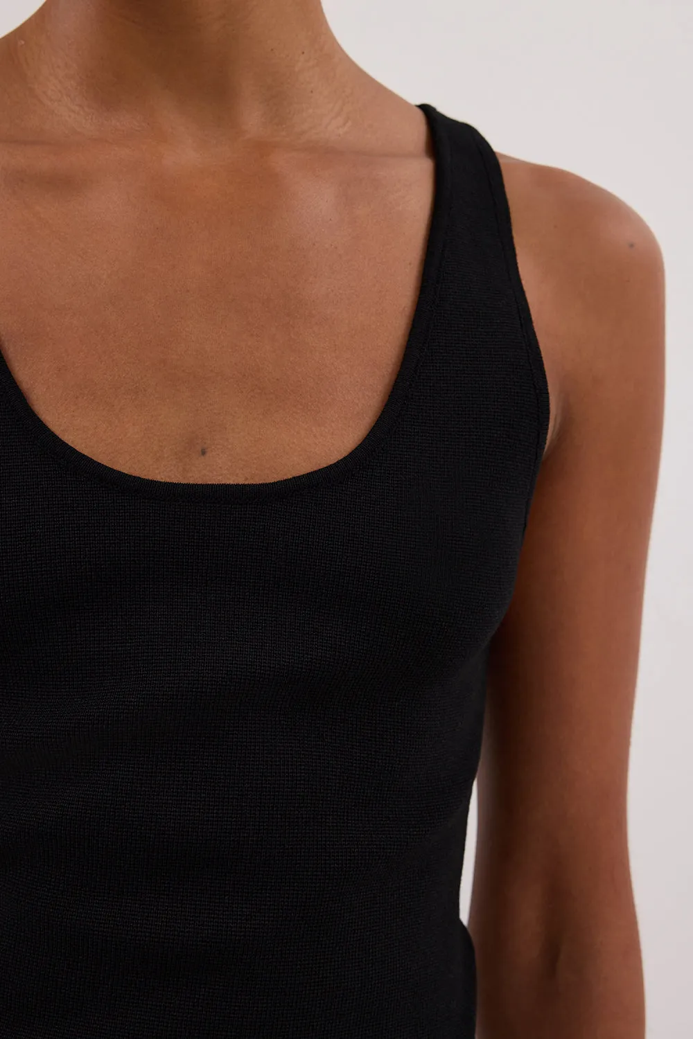 TROY BLACK KNIT TANK