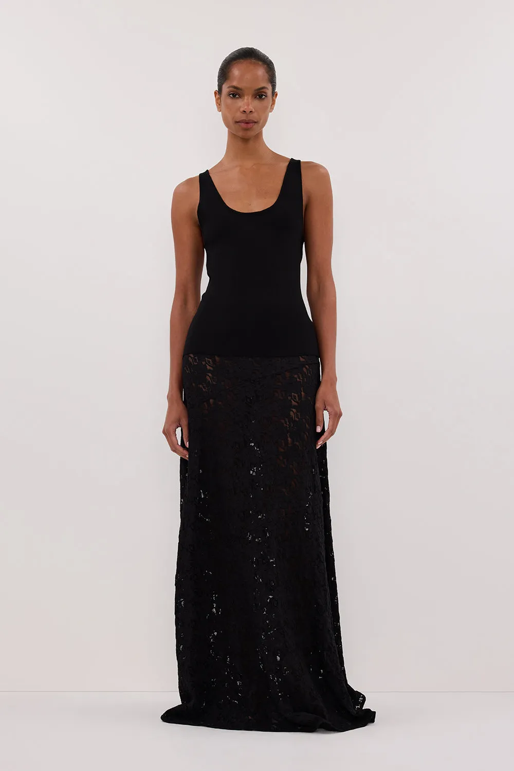 TROY BLACK KNIT TANK