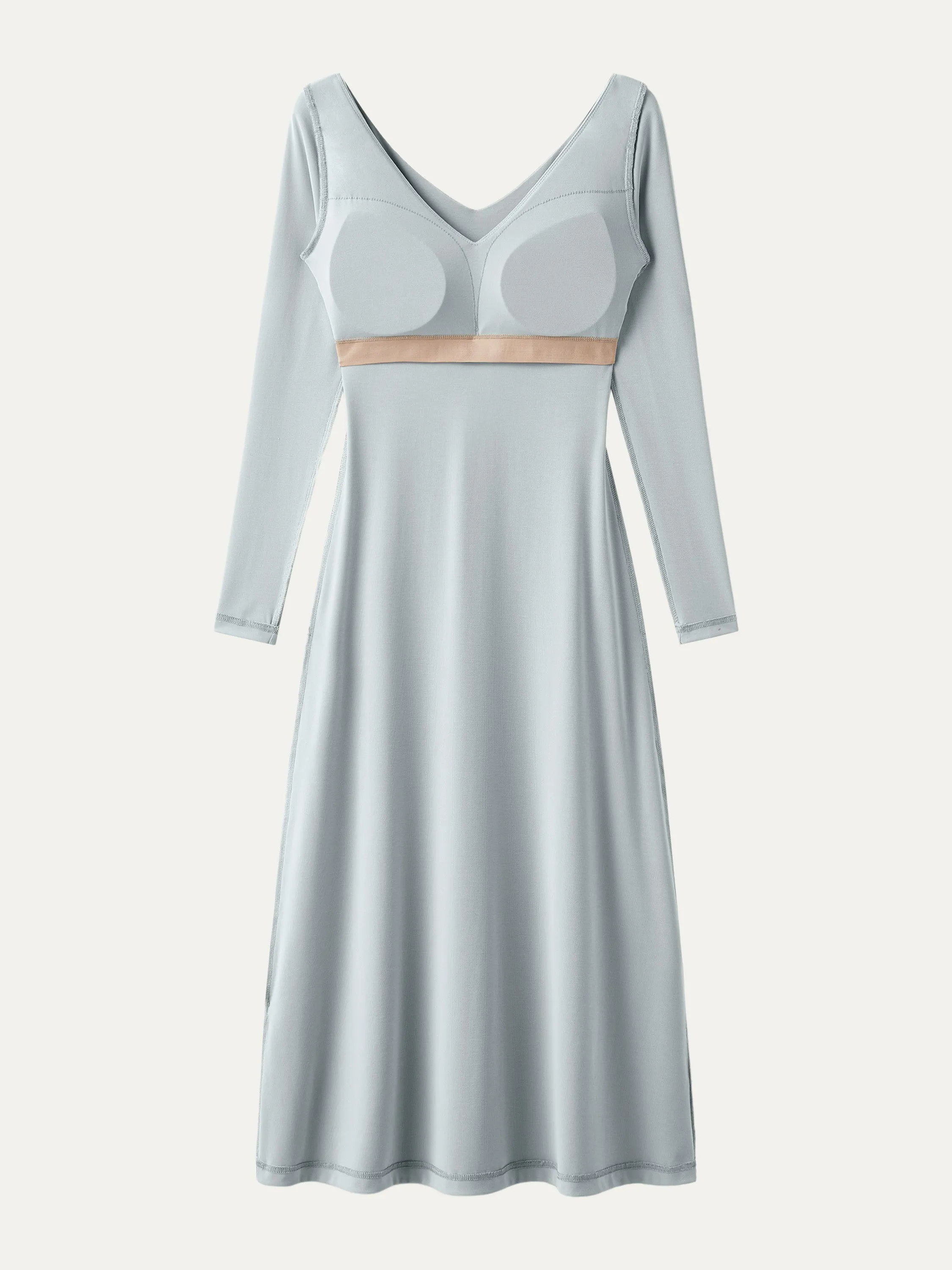 V-neck Long Sleeves Midi New Airy Brami Dress