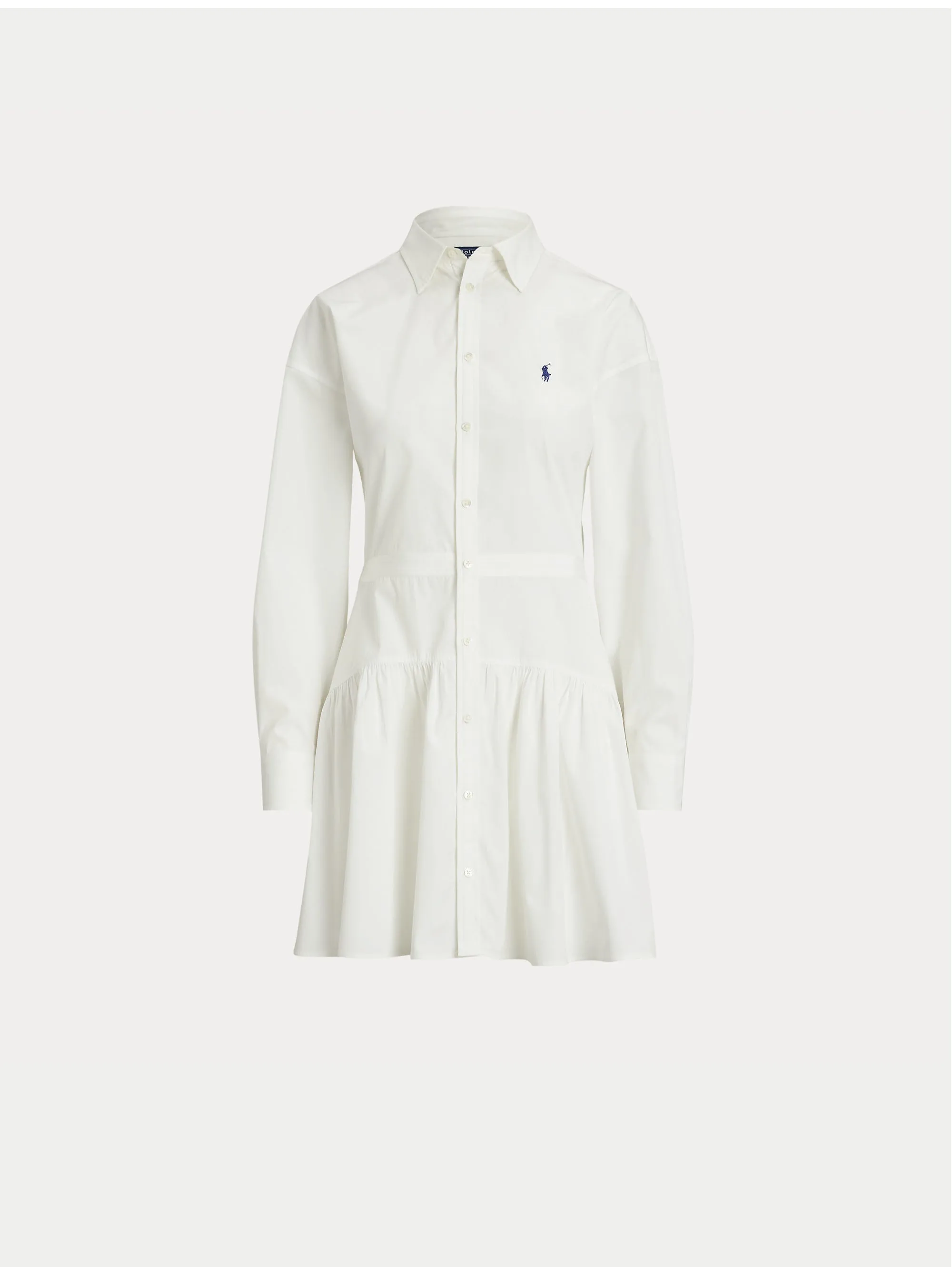 White Cotton Poplin Dress