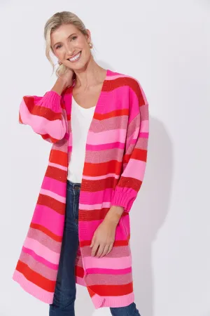 Yuma One Size Cardigan in Pink